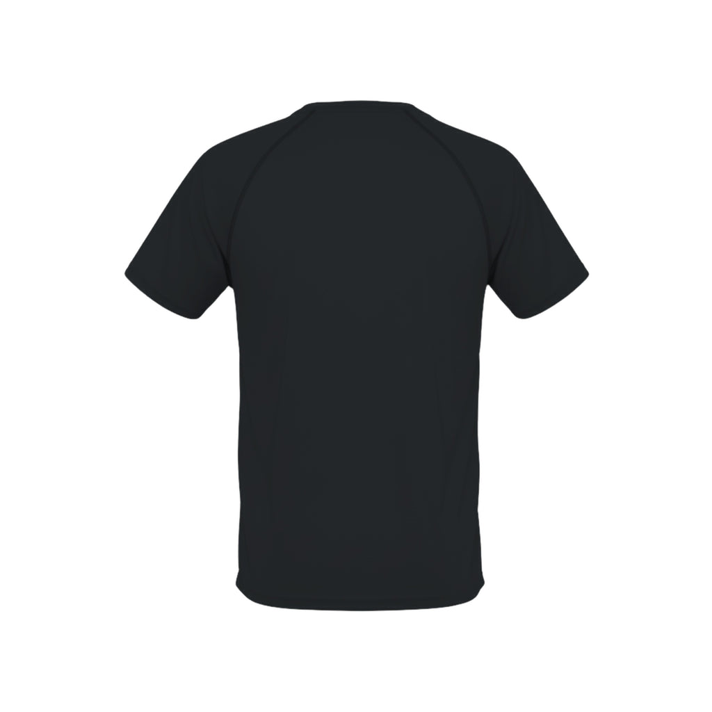 Back Circle Minimal Tech Shirt Black