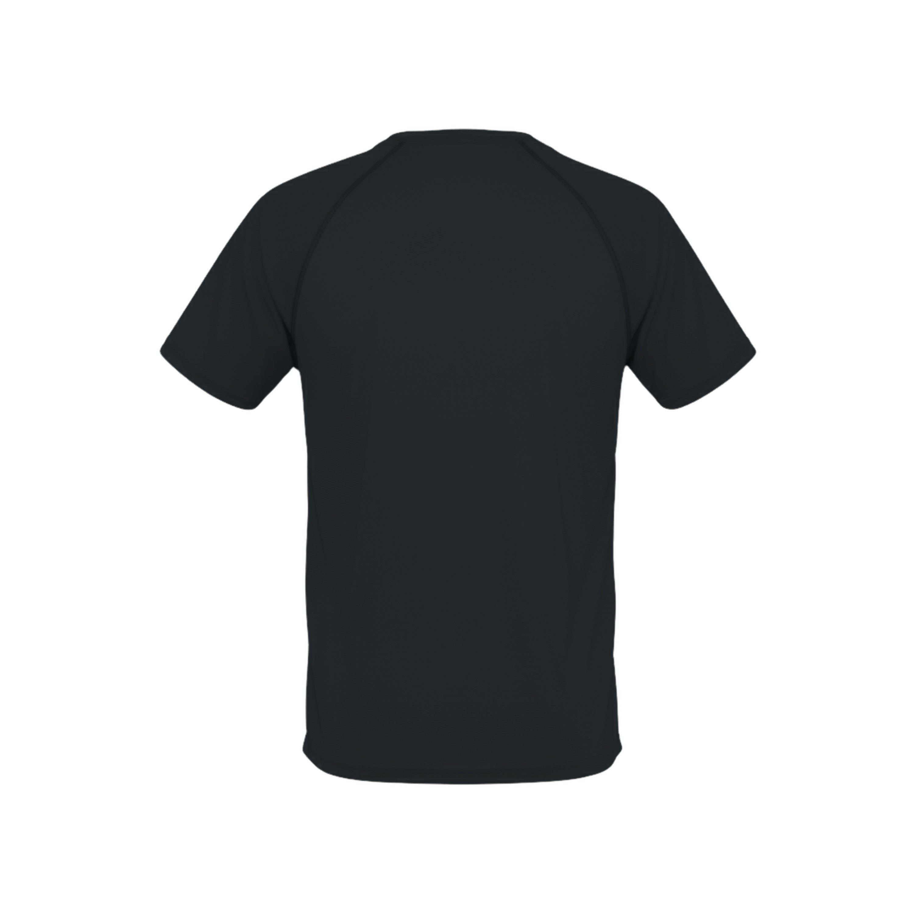 Back Circle Minimal Tech Shirt Black