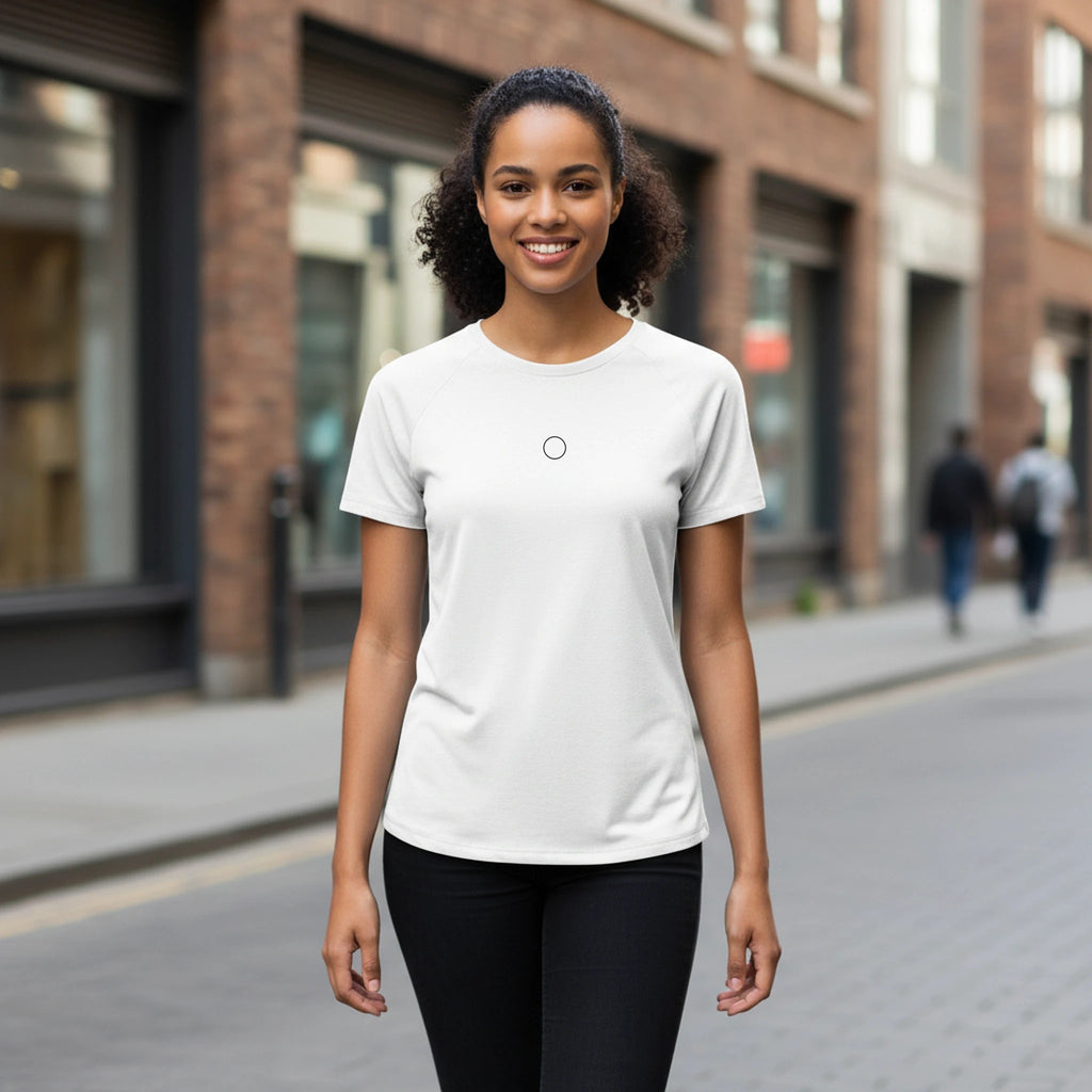 Front Circle Minimal Tech Shirt Women