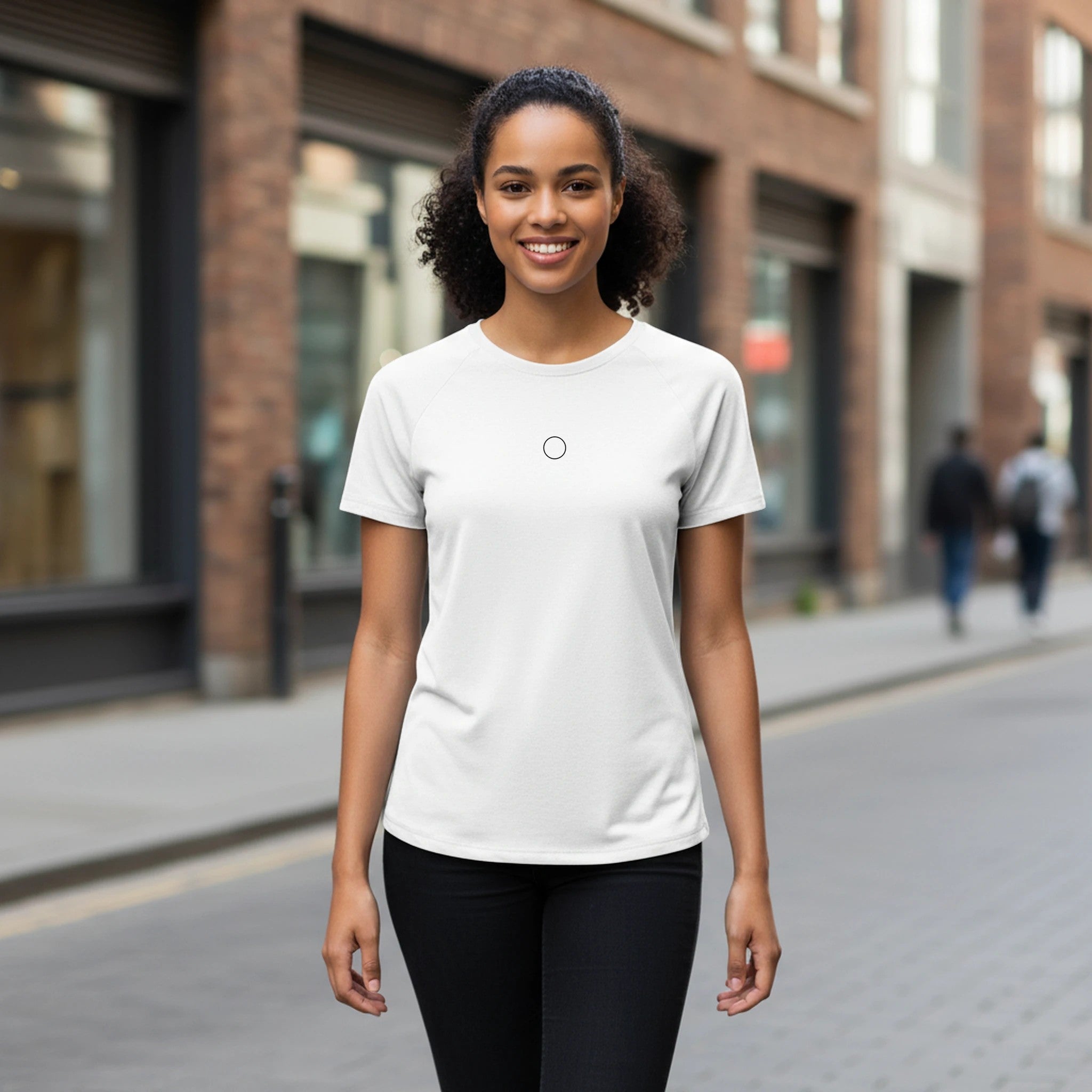 Front Circle Minimal Tech Shirt Women